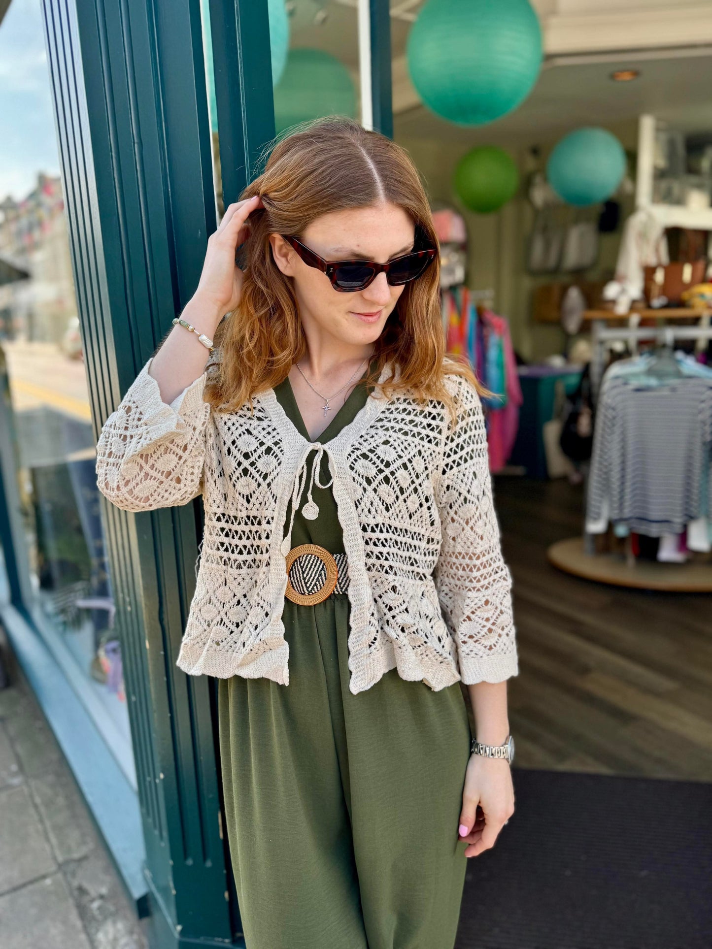 Lily Crochet Cotton Lace Cardigan