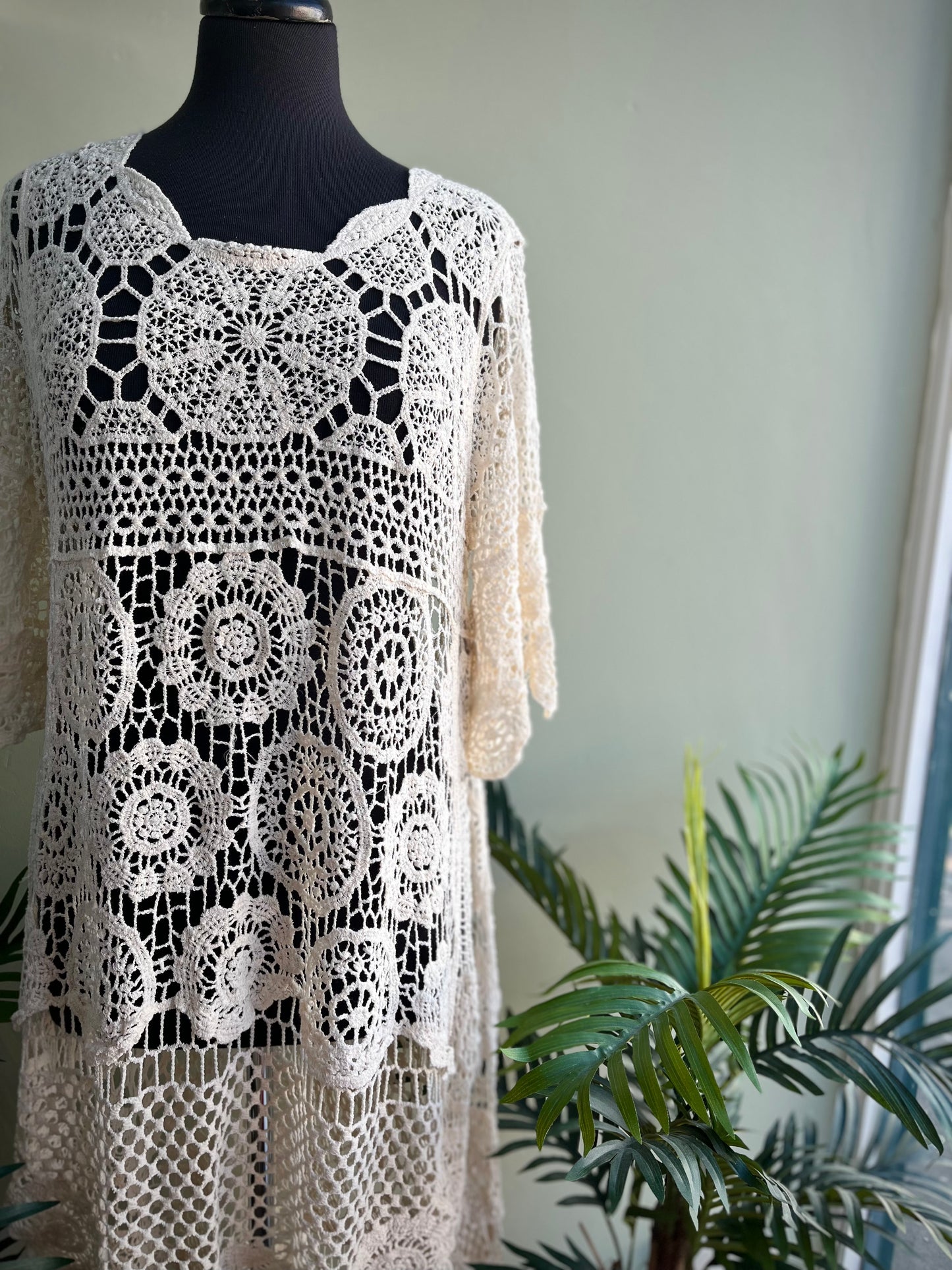 Delilah Boho Cotton Crochet Tunic - 5 Colours