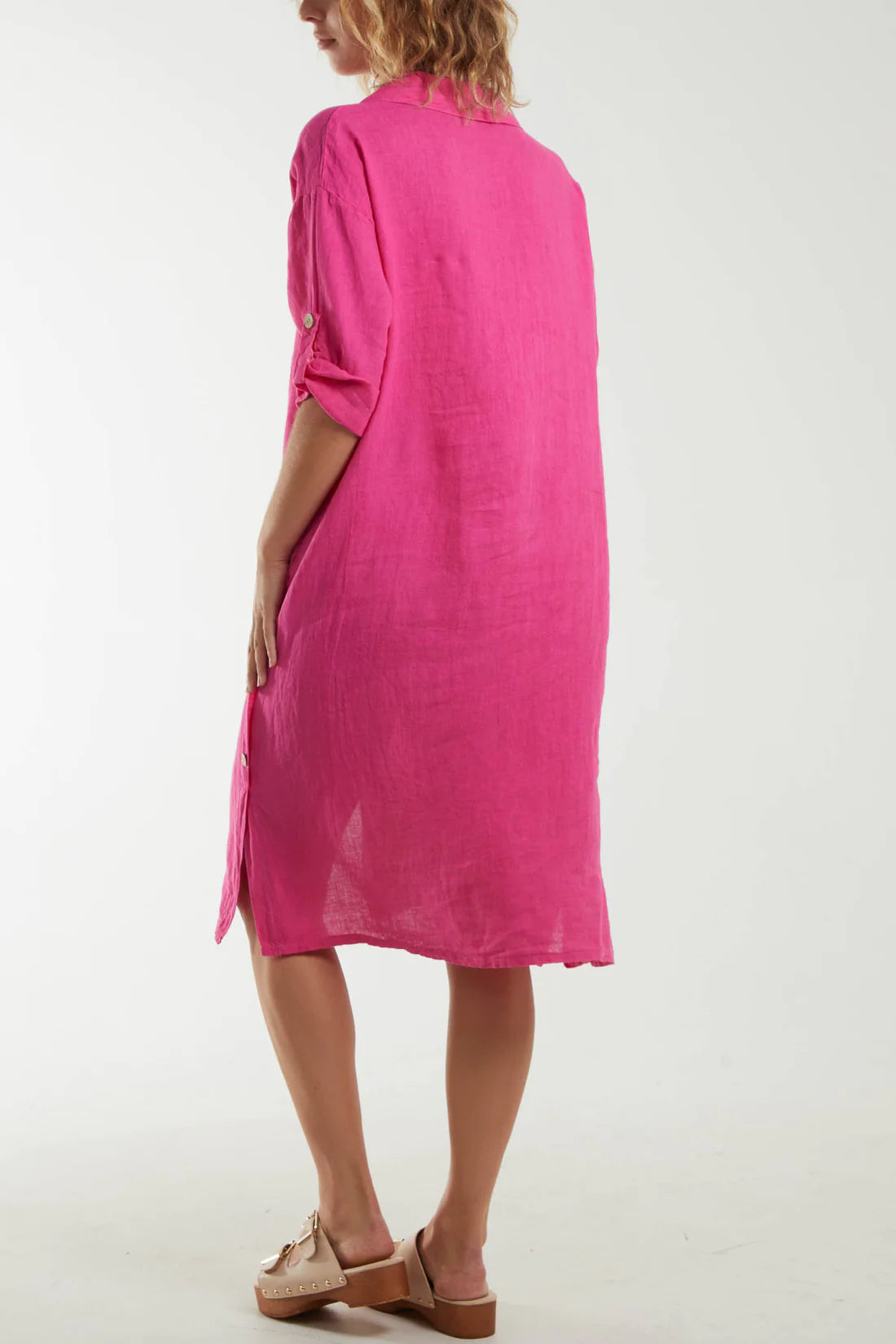 Carole Linen Shirt Dress