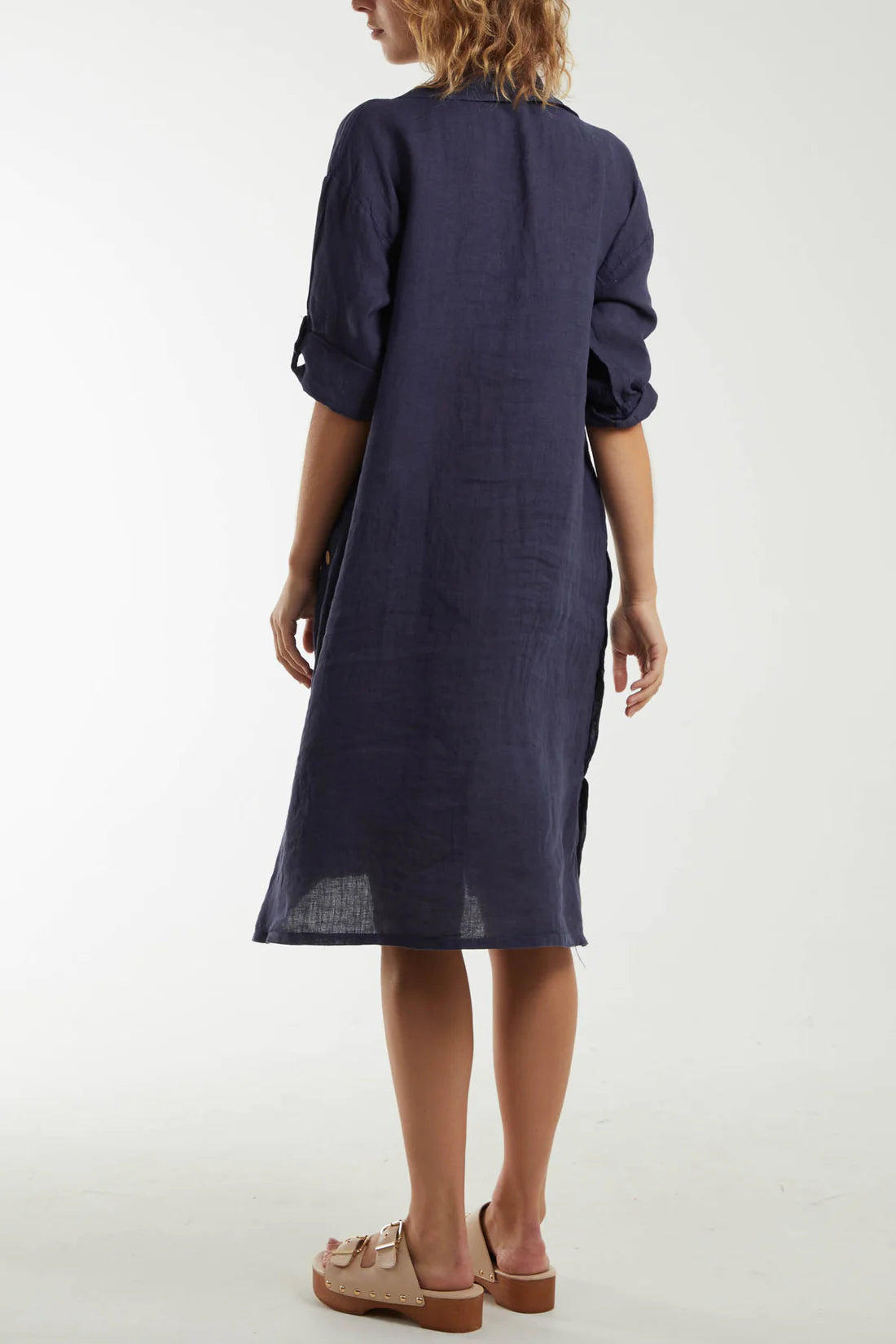 Carole Linen Shirt Dress