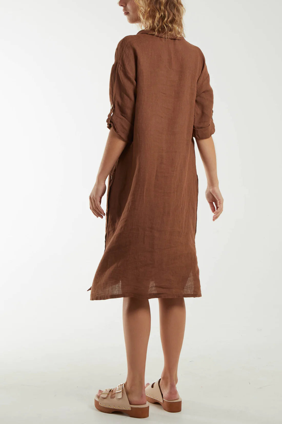 Carole Linen Shirt Dress