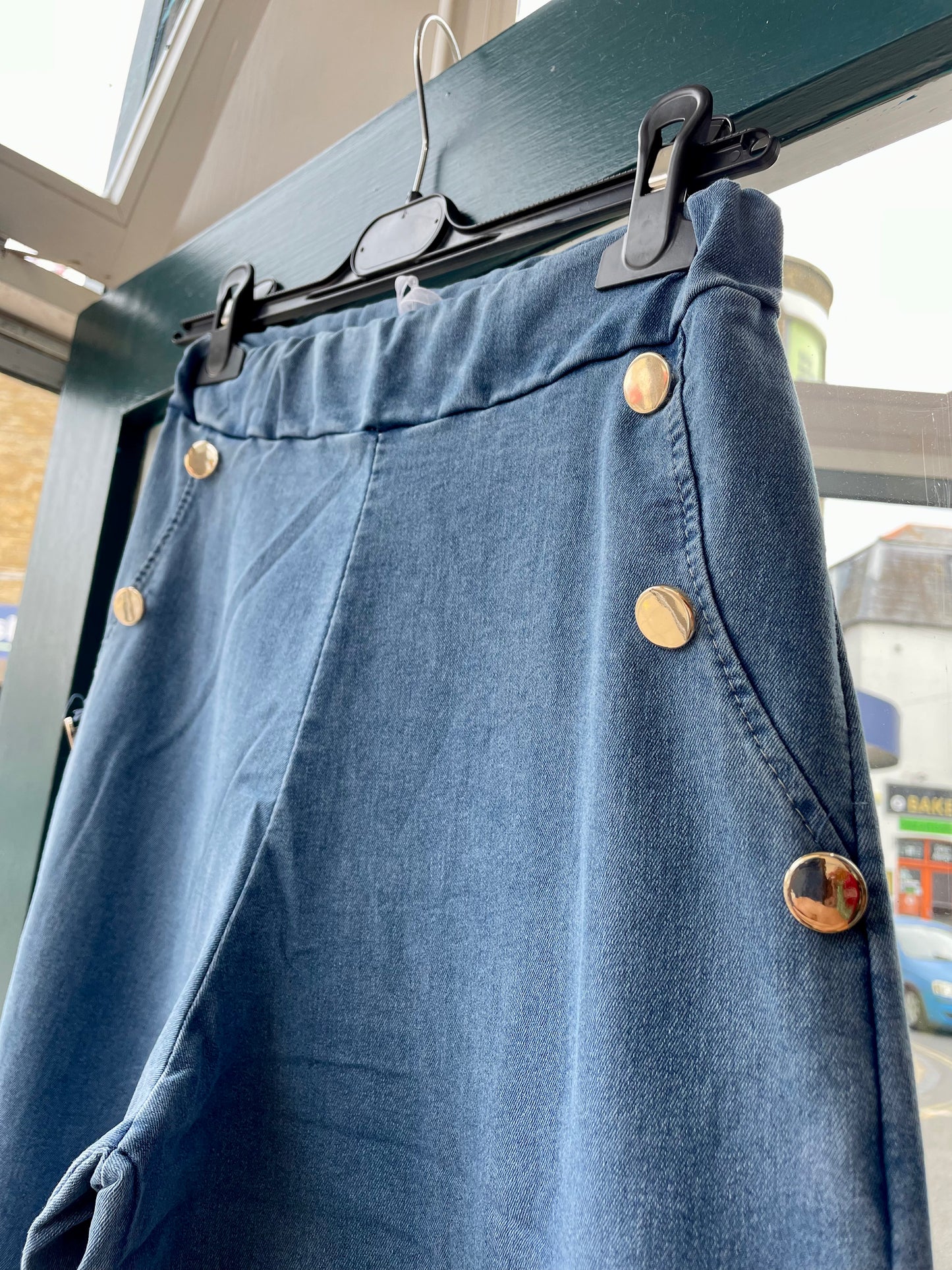 Suzy D Stretch Denim Culottes