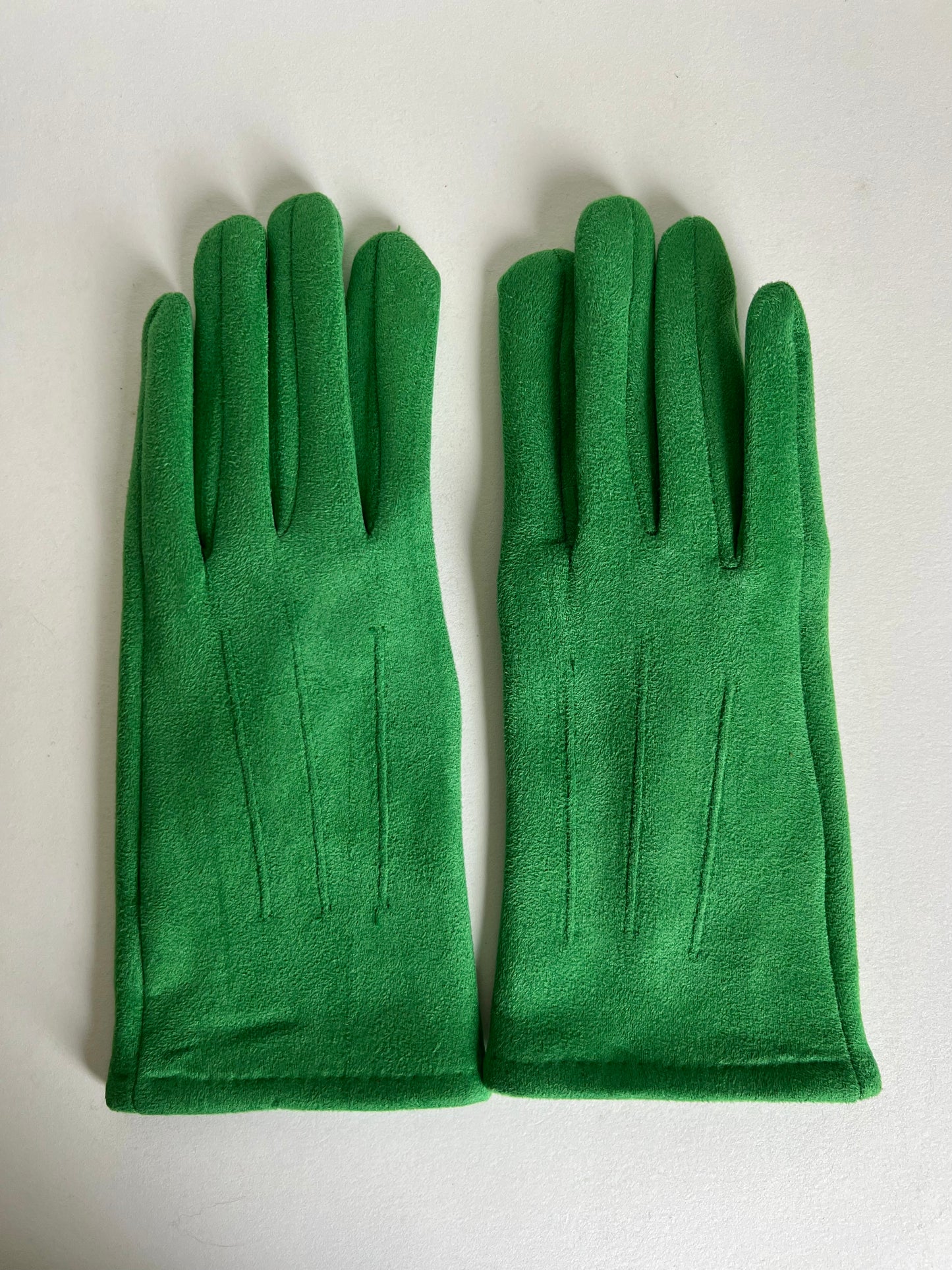 Faux Suede Plain Gloves - Assorted Colours in