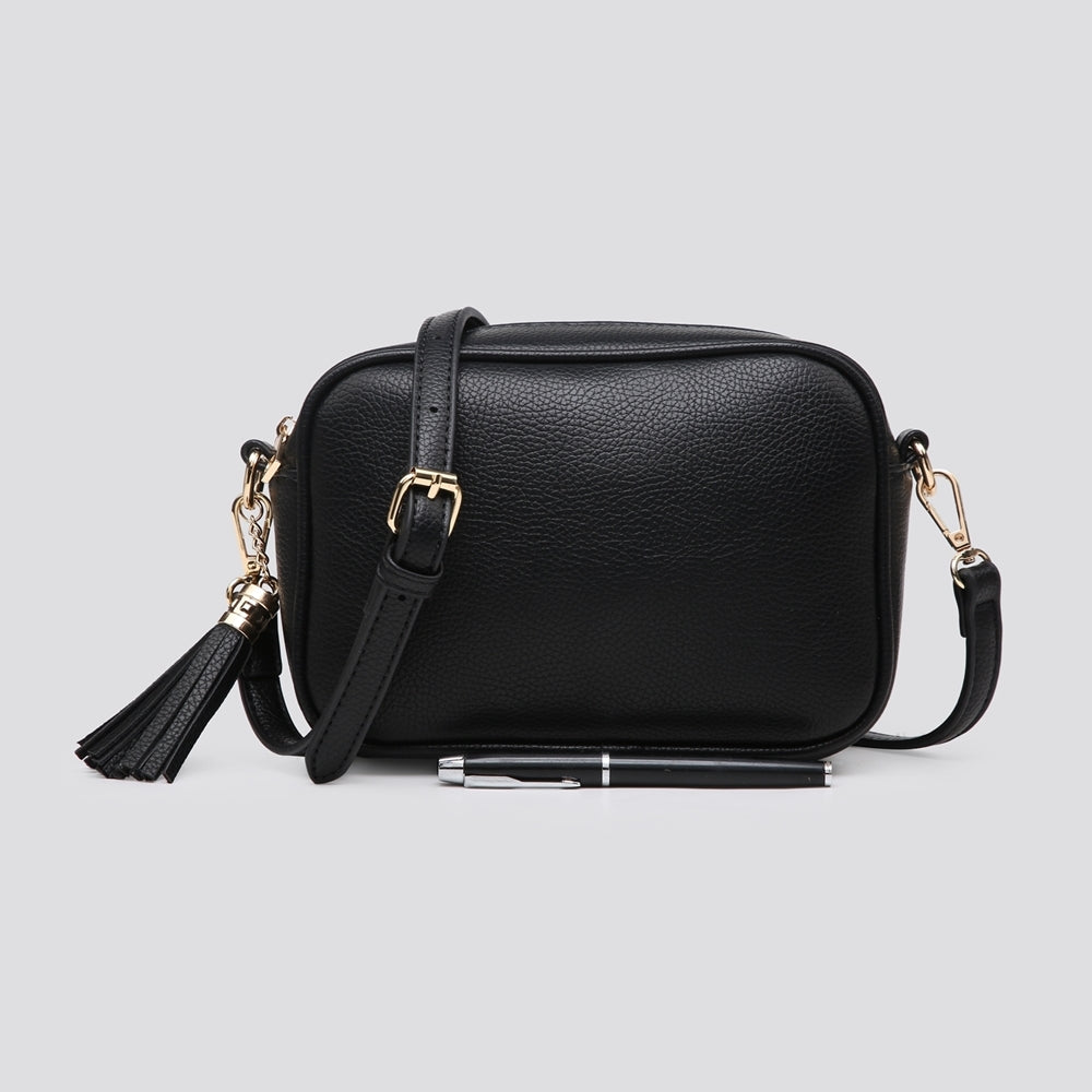 Tassel Crossbody Bag black