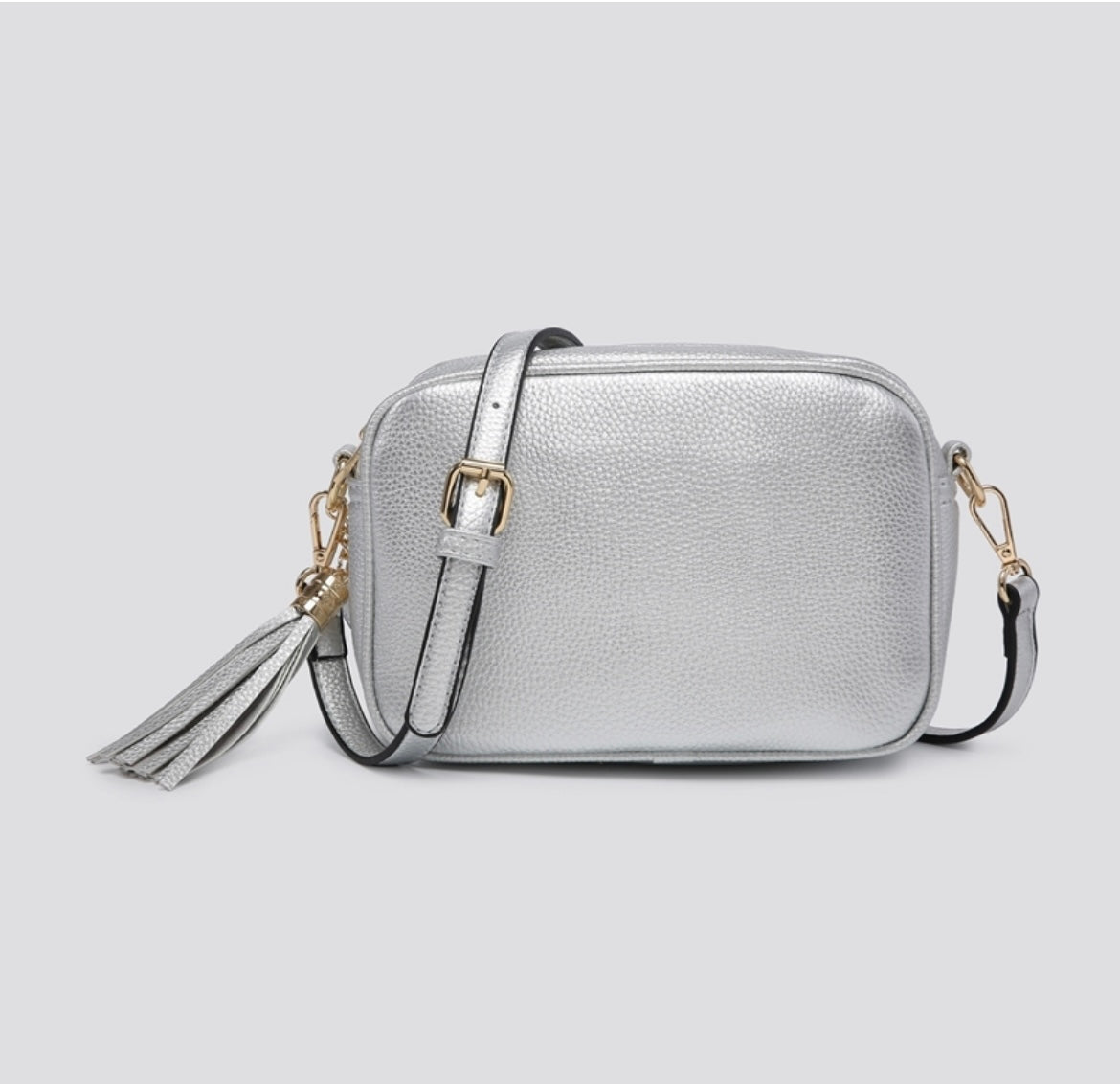 Tassel Crossbody Bag silver