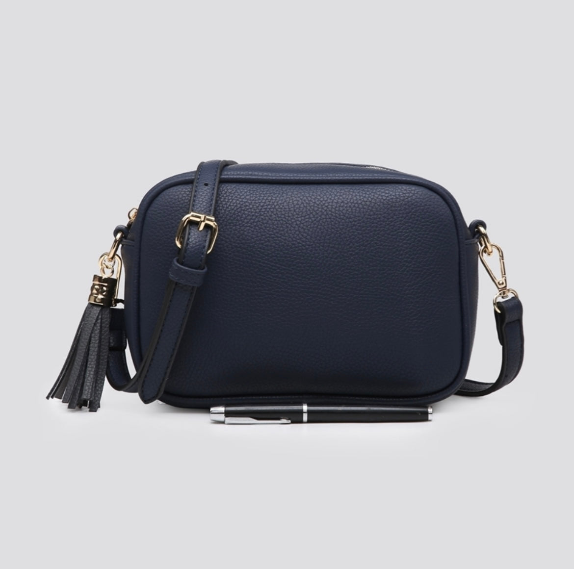 Tassel Crossbody Bag navy