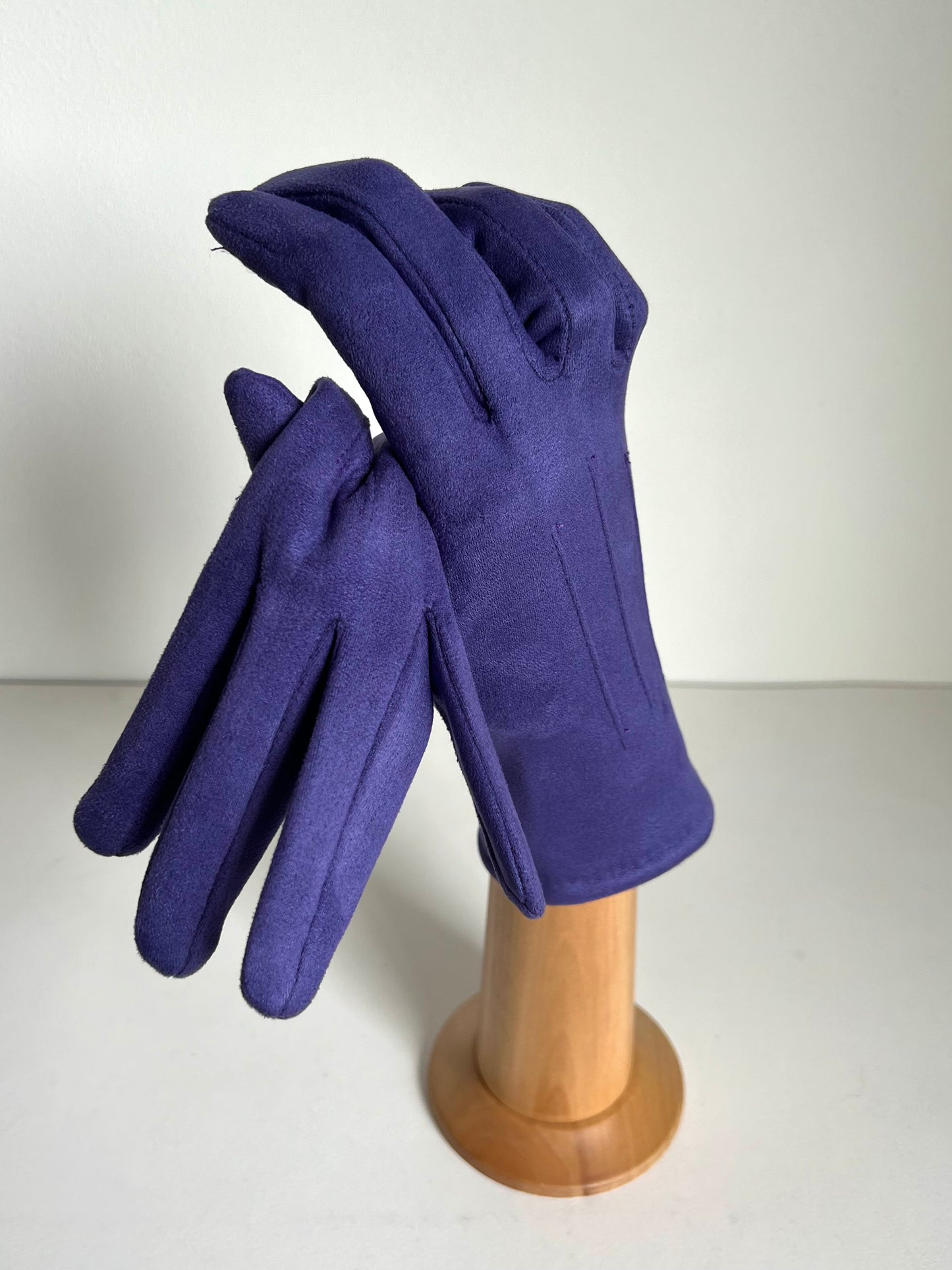 Faux Suede Plain Gloves - Assorted Colours