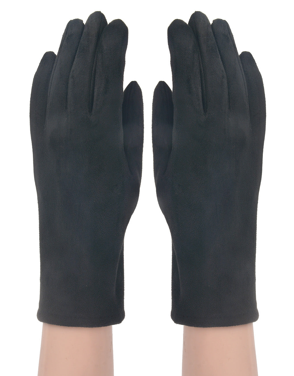 Faux Suede Plain Gloves - Assorted Colours in
