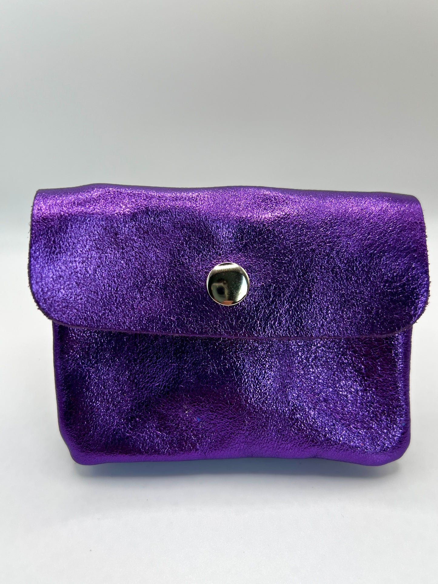 Penny Small Metallic Leather Purse - Assorted Colours