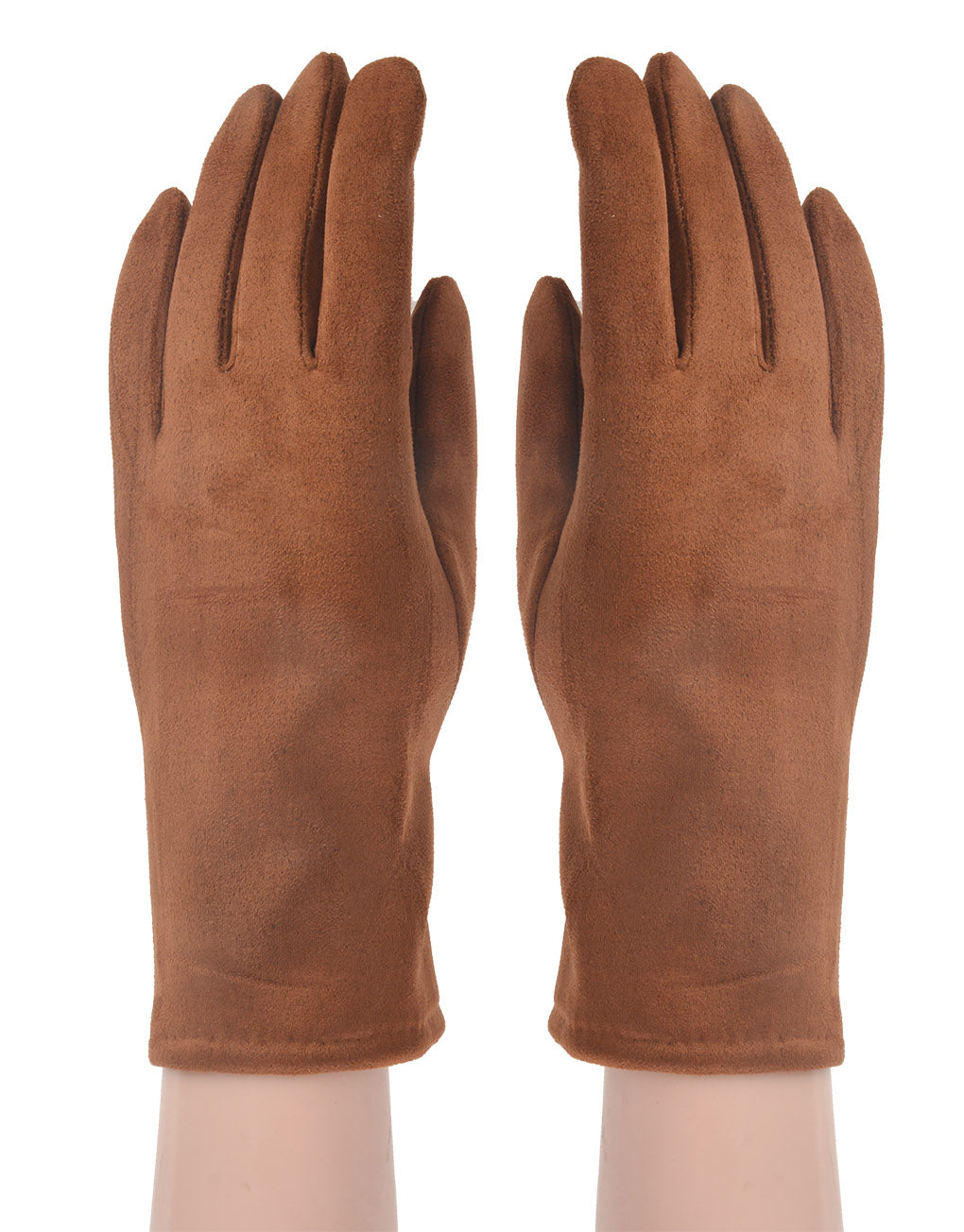 Faux Suede Plain Gloves - Assorted Colours in