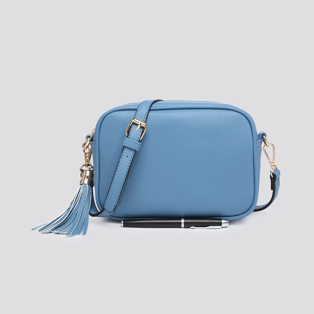 Tassel Crossbody Bag blue