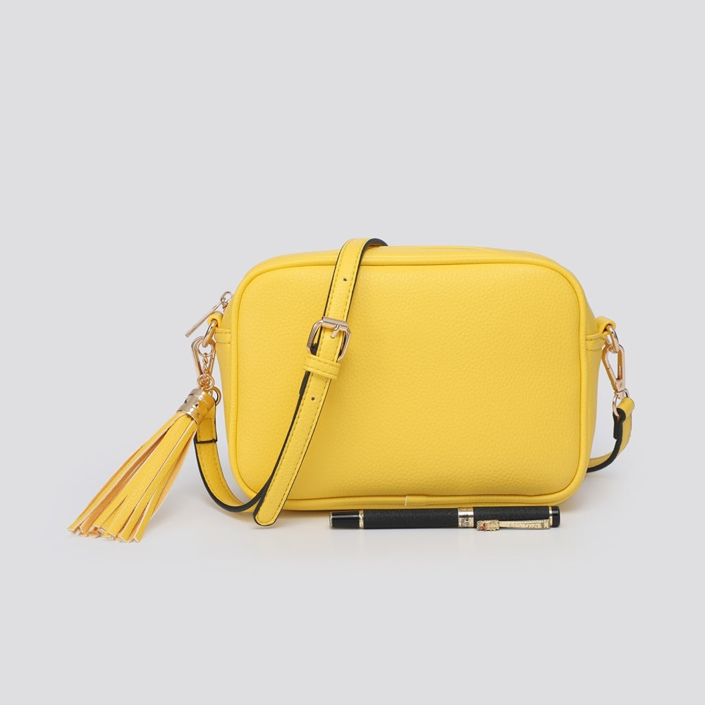Tassel Crossbody Bag yellow