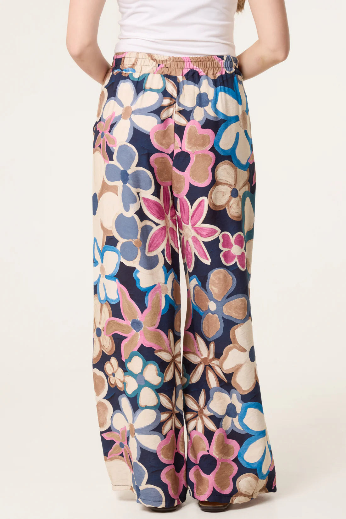 Victoria Bold Floral Wide Leg Trousers
