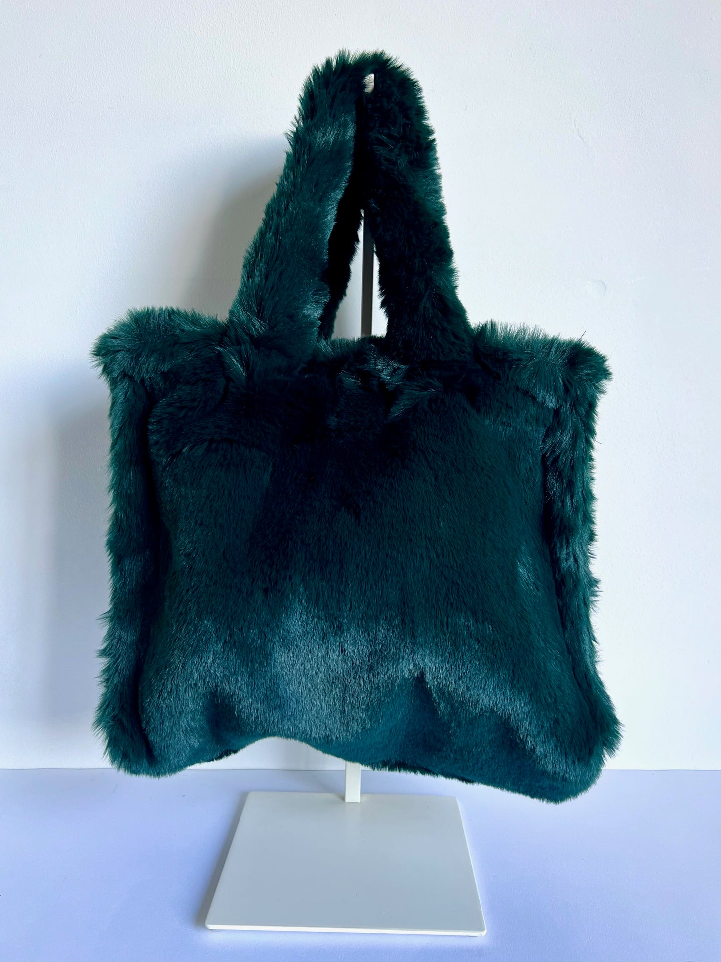 Faux Fur Rectangular Tote Bag - 4 Colours