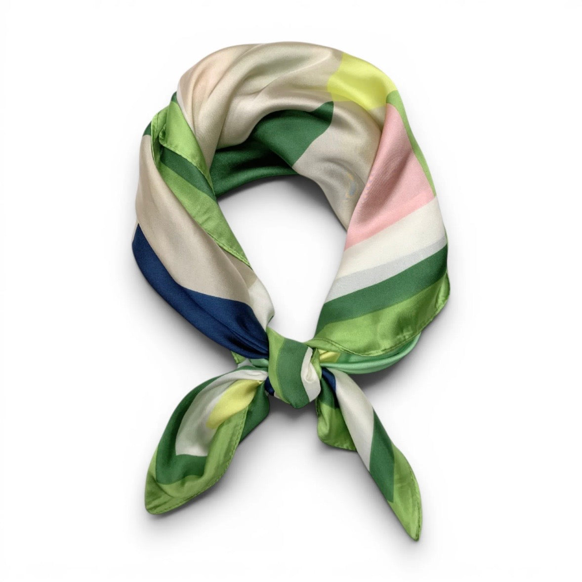 Geometric Small Satin Square Scarf