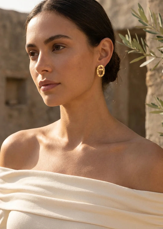 Envy Jewellery Classic Oval Stud Earrings