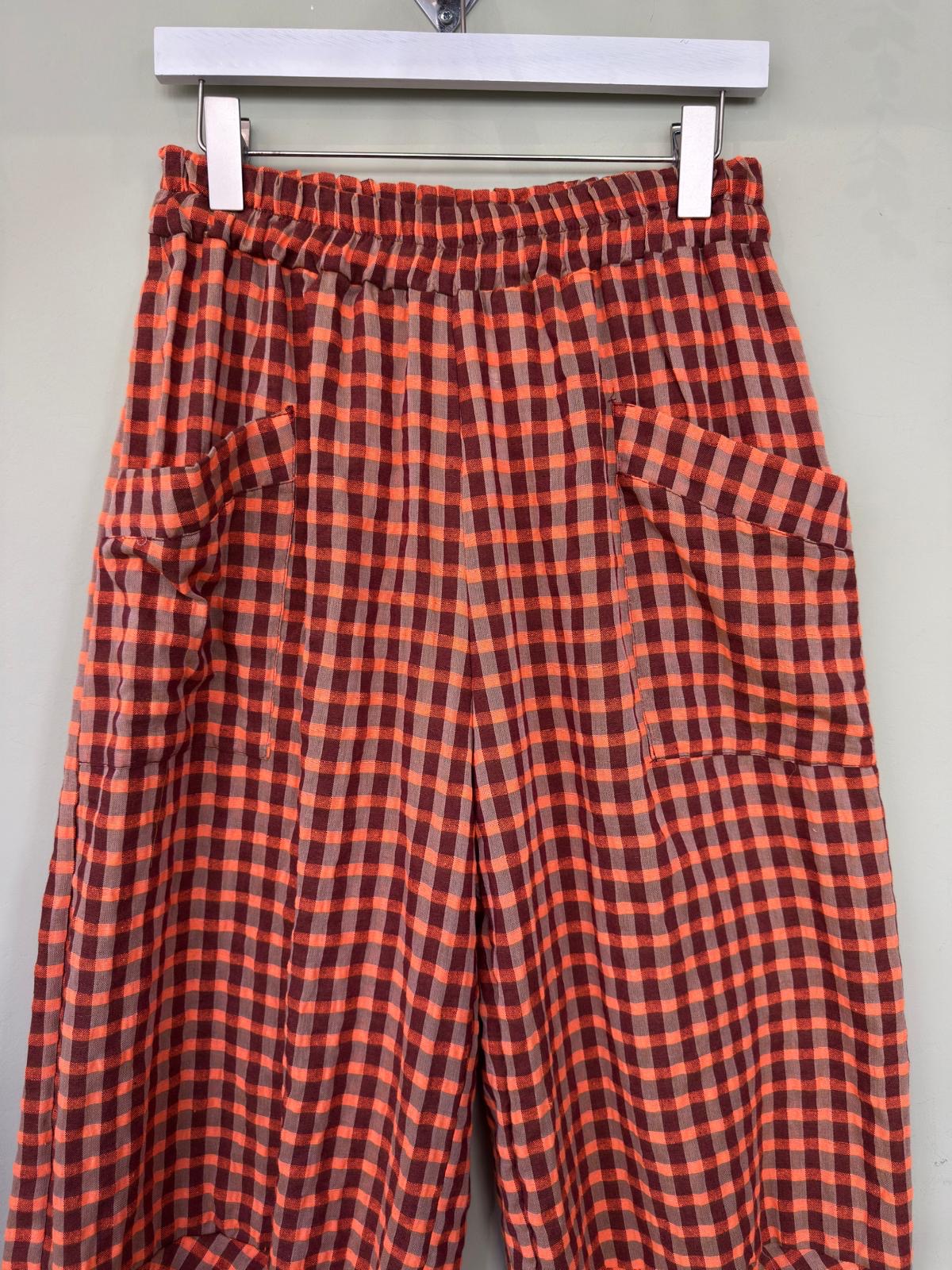Lottie Dopamine Check Cocoon Trousers