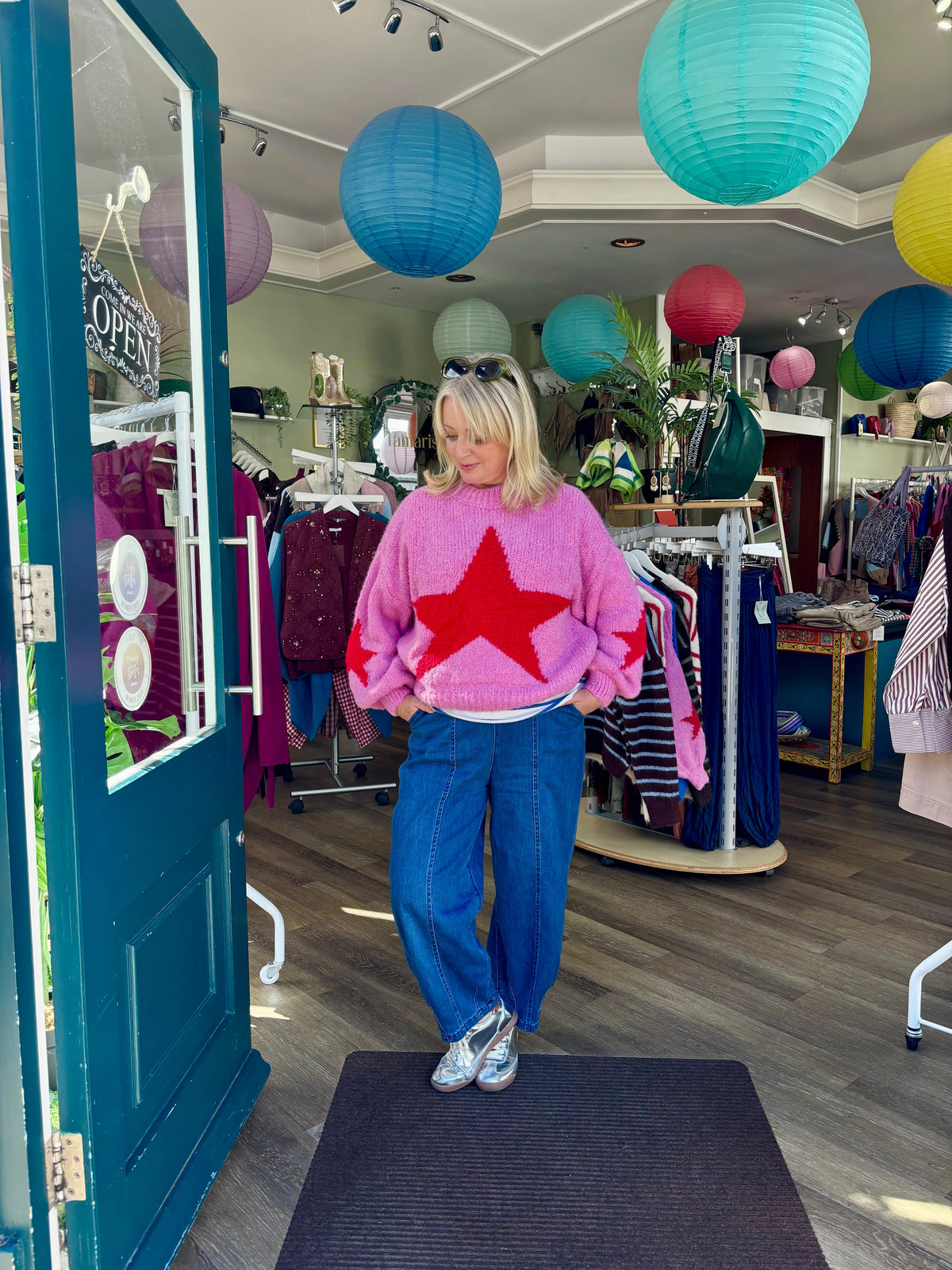 Clara Chunky Star Knit Jumper
