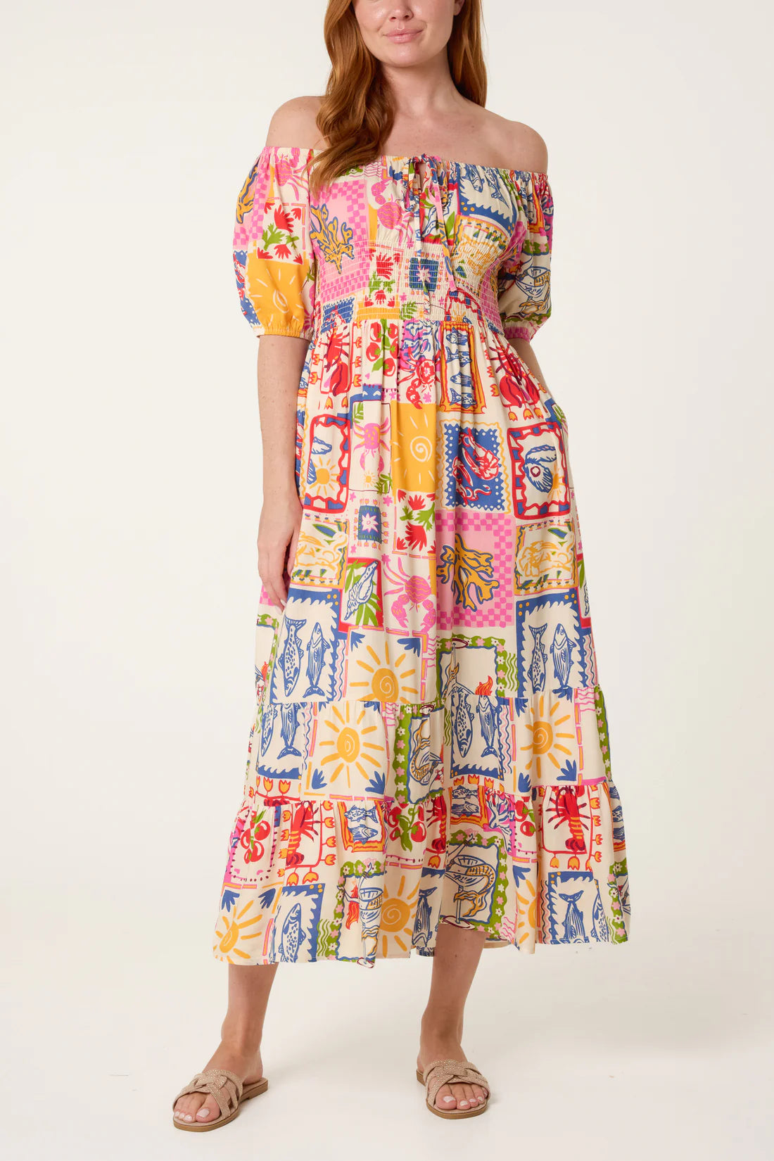 Miranda Seaside Postcard Dress