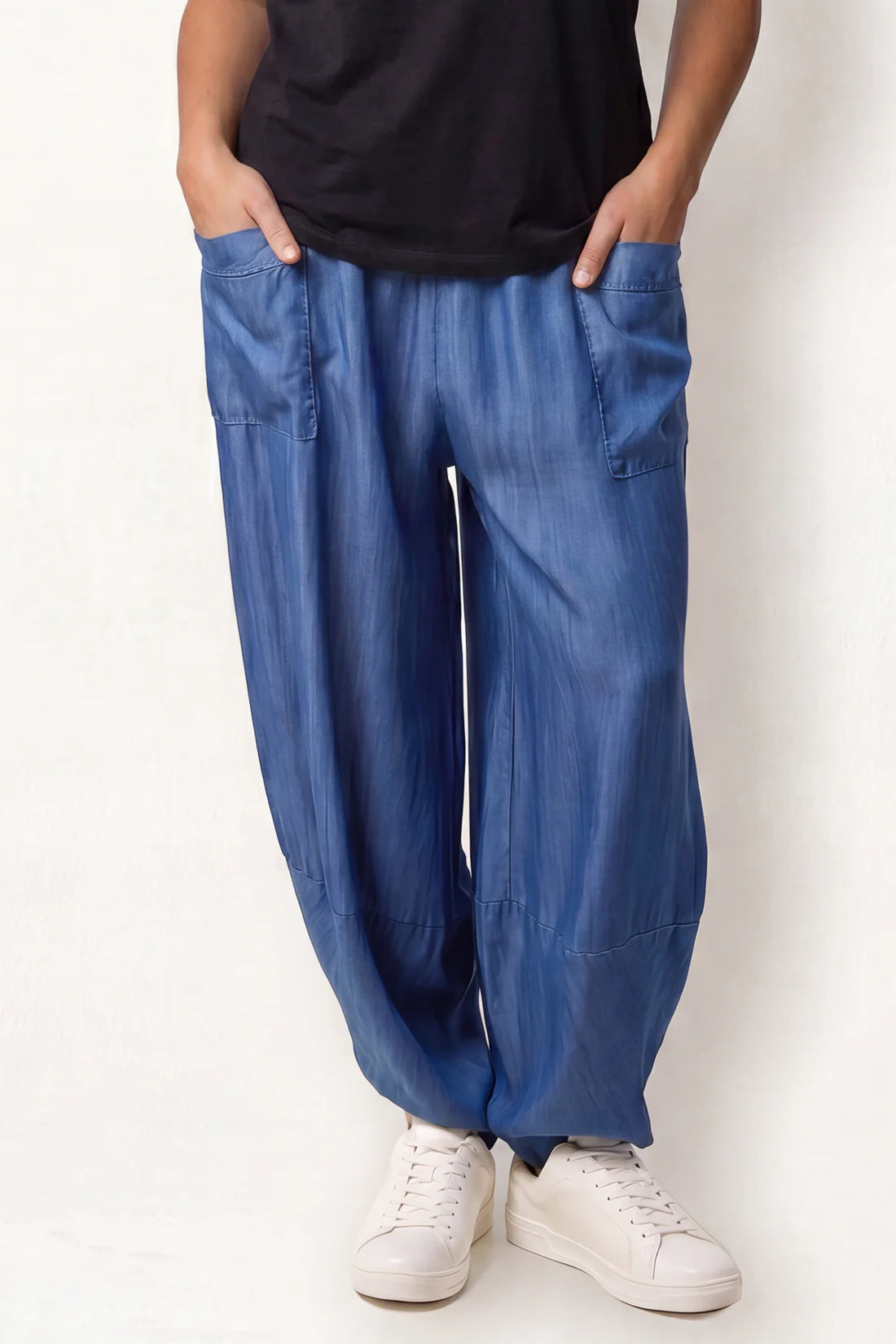 Simmie Denim Wash Lyocell Cocoon Pants