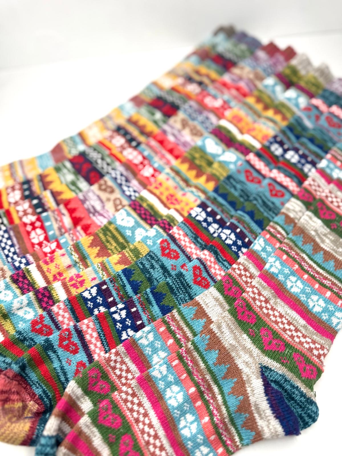 Nordic Fairisle Style Long Boot Welly Socks