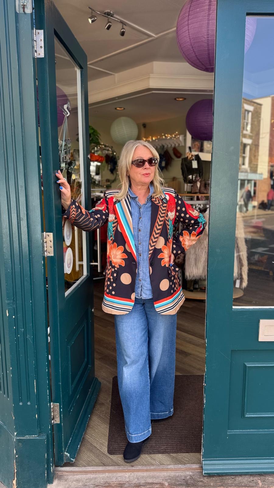 Statement Parrot Print Blazer