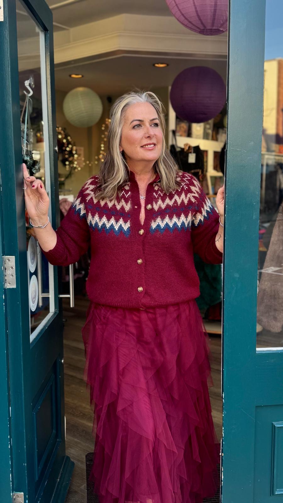 Rebecca  Fairisle Cardigan