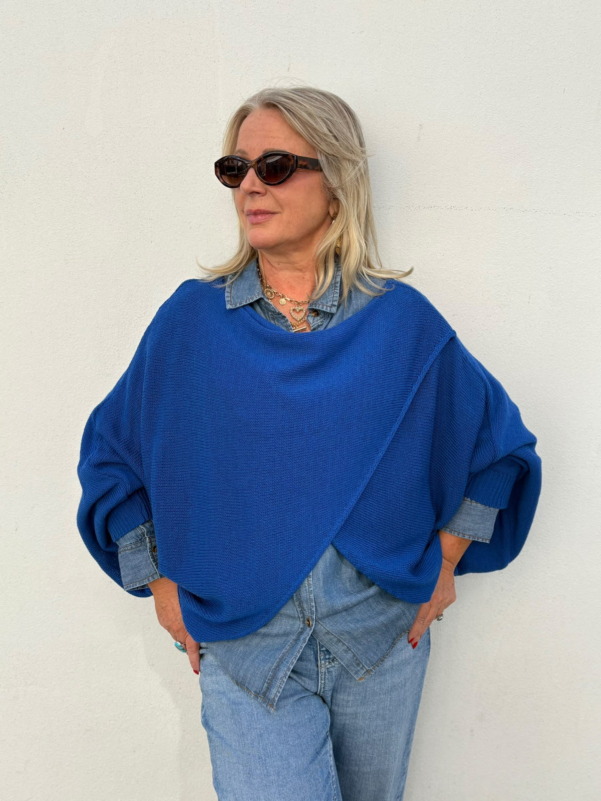 Rosie Wool Blend Crossover Layering Jumper