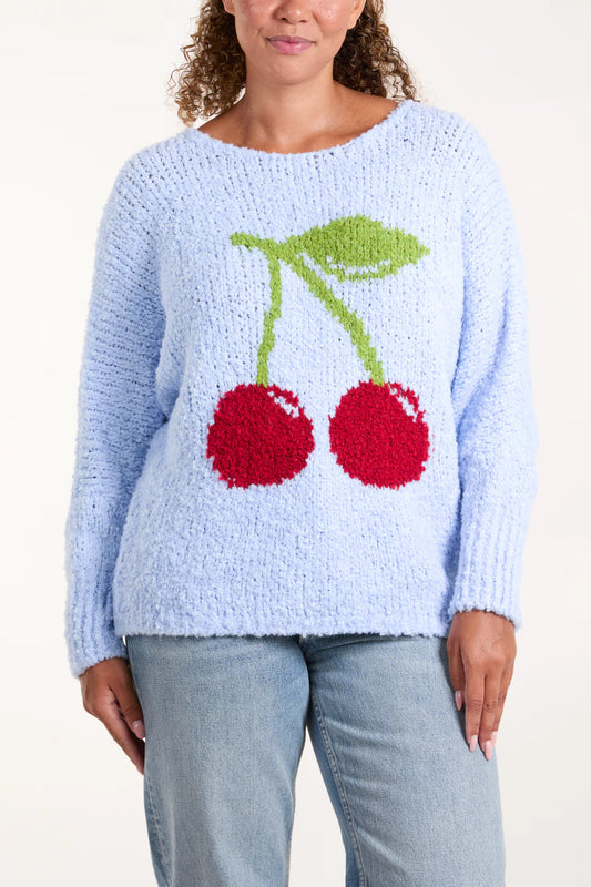 Cheryl Boucle Cherry Jumper - 3 Colours