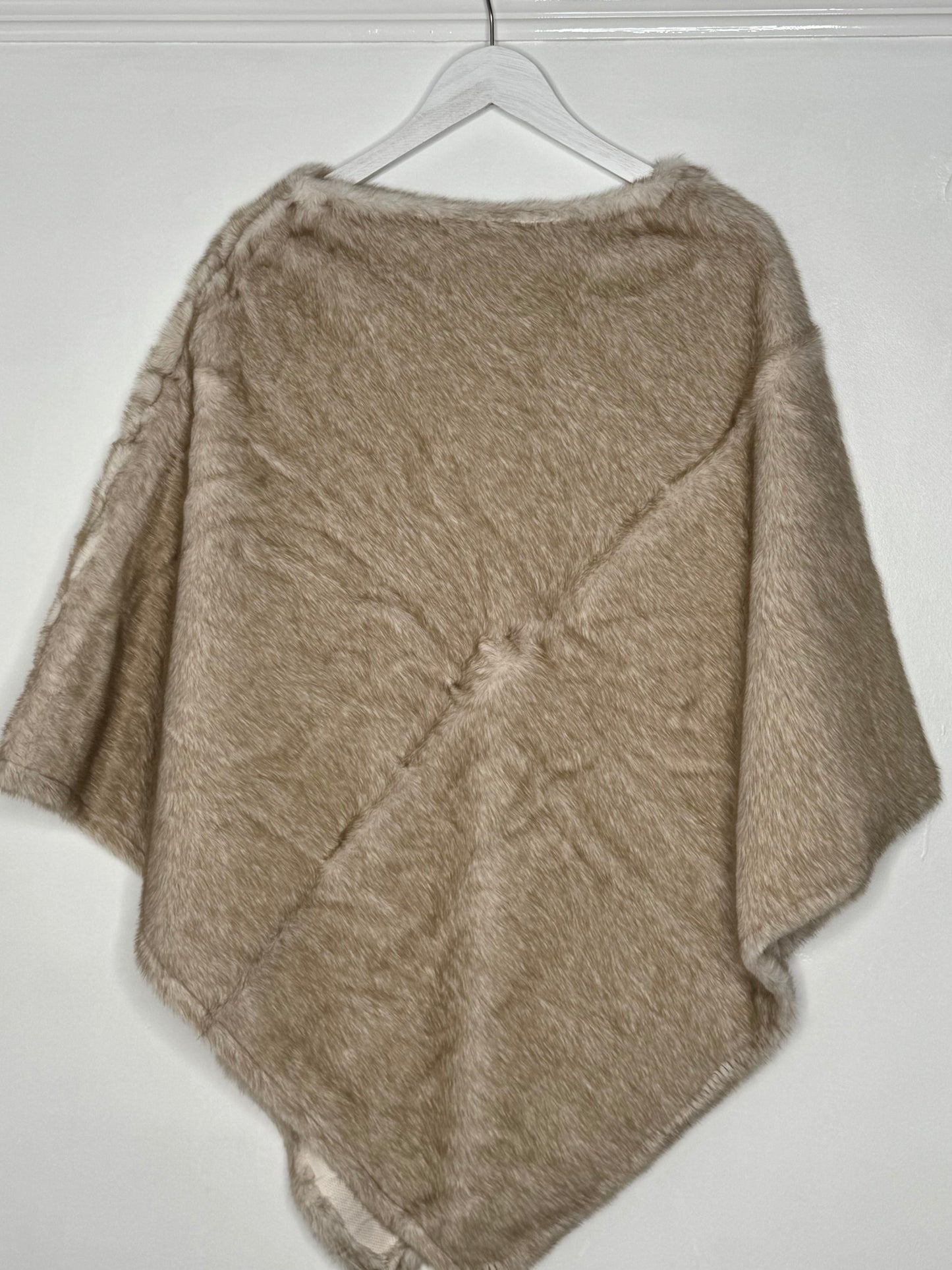 Cindy Faux Fur Poncho - 3 Colours