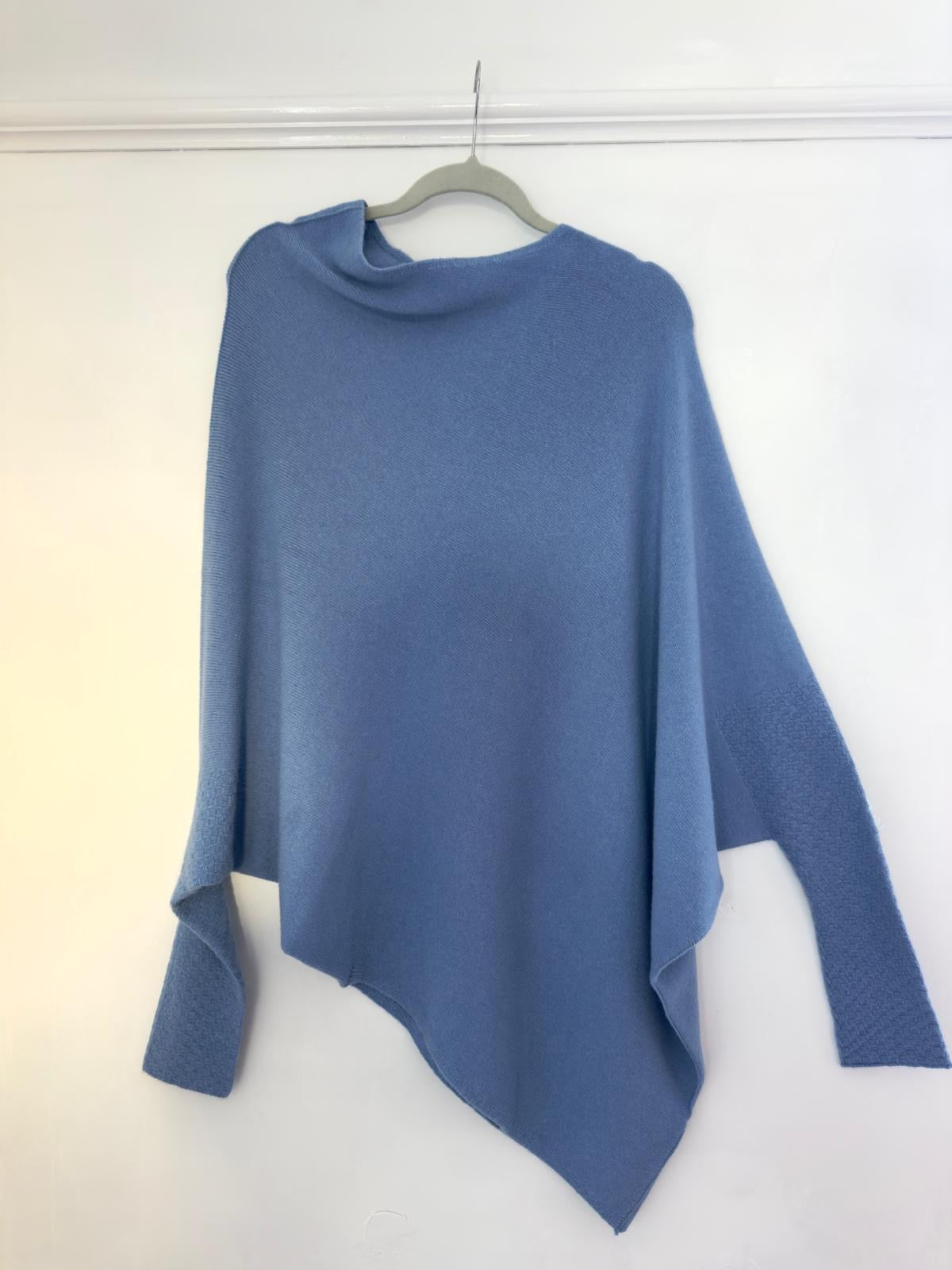 Lucy Asymmetric Draped Super Slouchy Batwing Long Jumper - 6 Colours