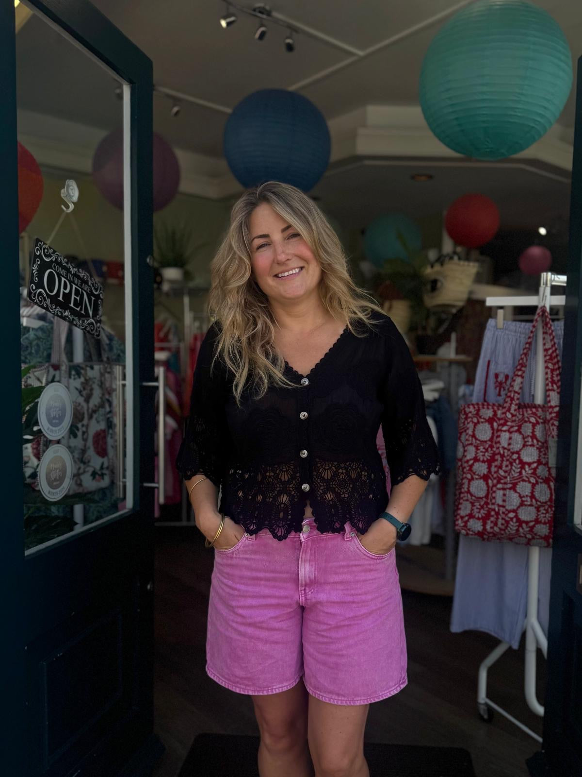 Rosa Cotton & Lace Blouse