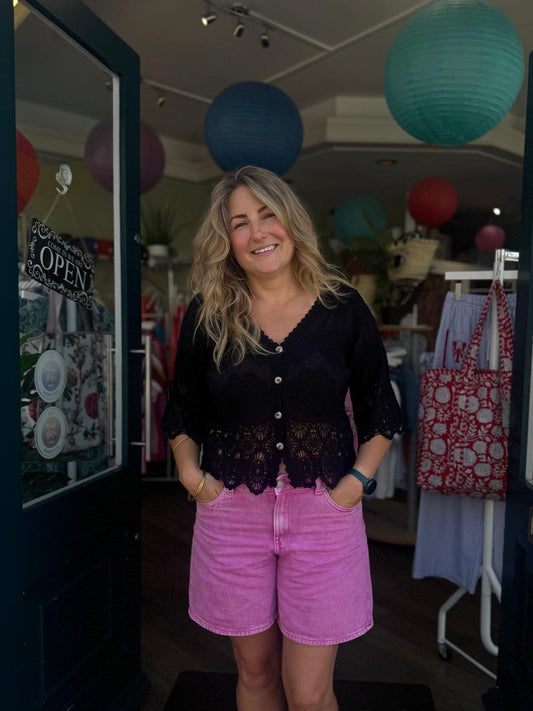 Rosa Cotton & Lace Blouse