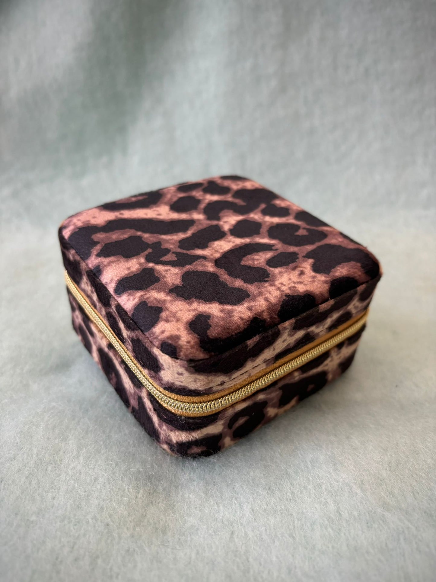 Plush Velvet Travel Jewellery Box - 4 Colours