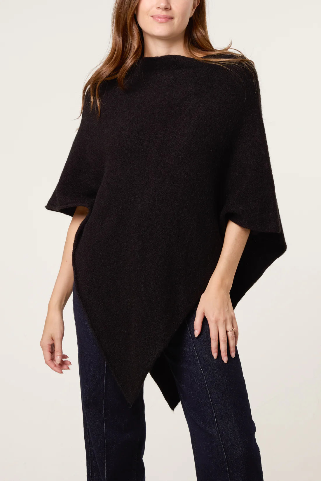 Juliet Asymmetric Hem Poncho