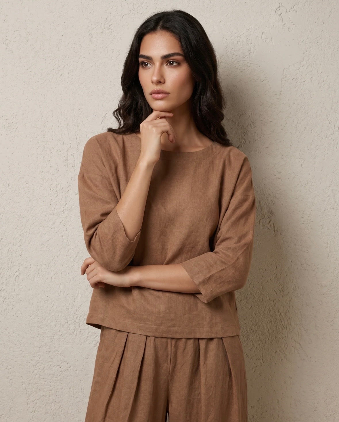 Tamarisk Core Collection Linen Blend Top