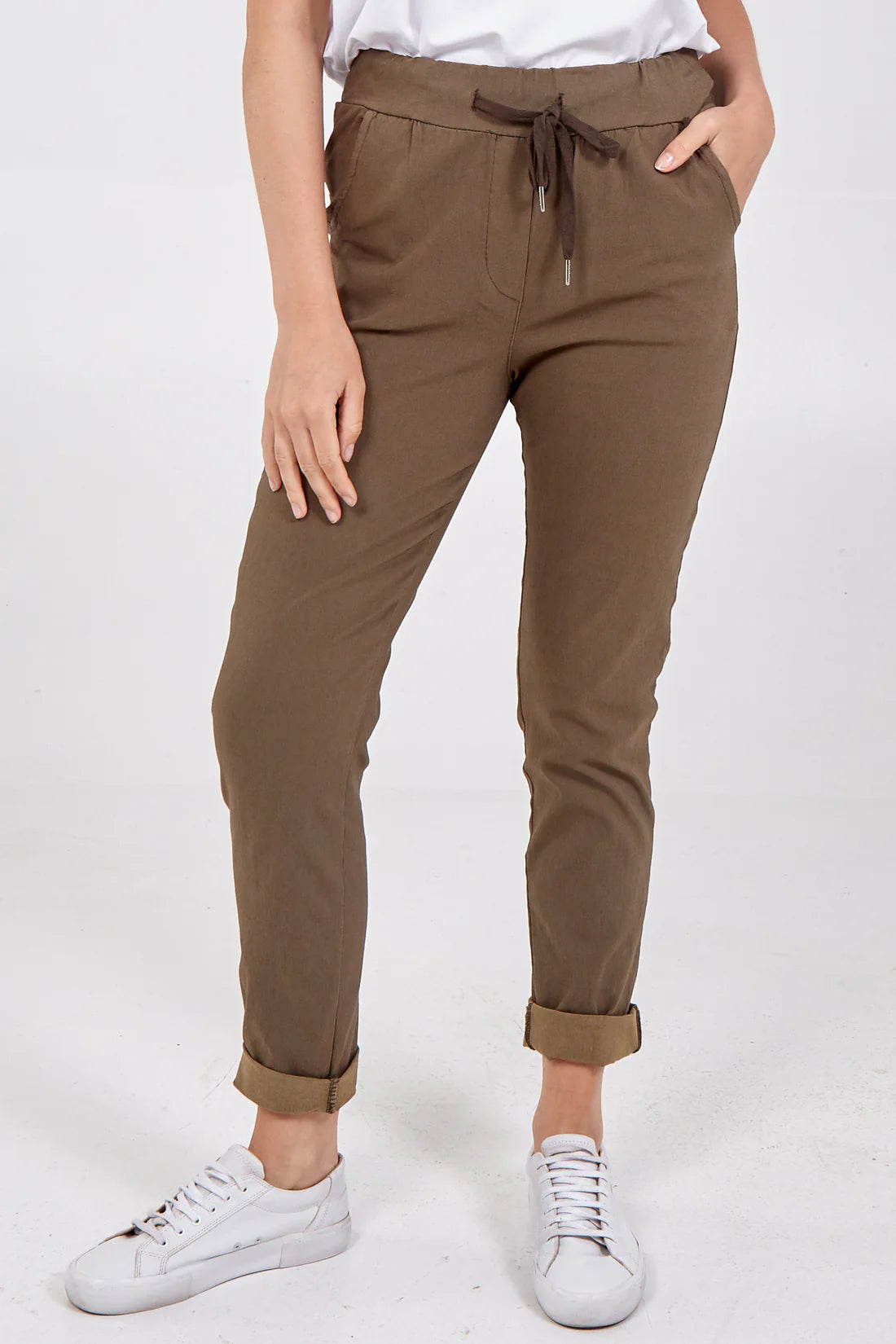 Magic Stretch Trousers - One Size brown 