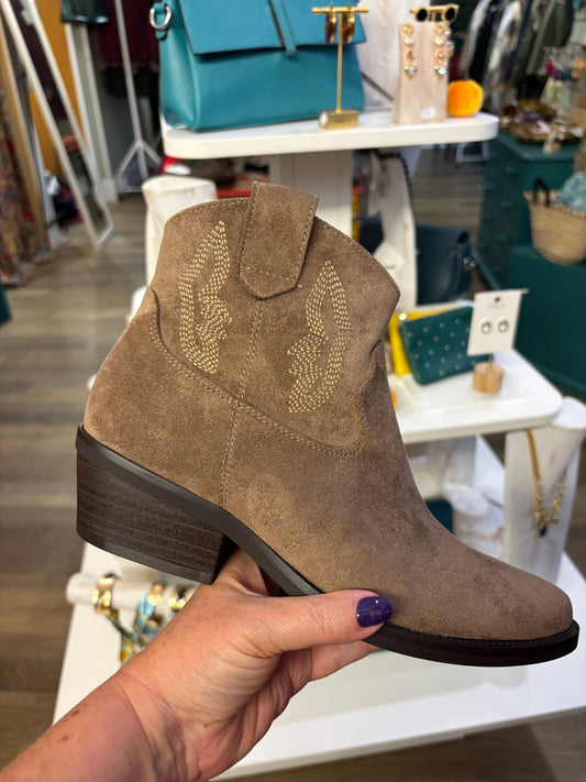 Laurie Faux Suede Cowboy Boots