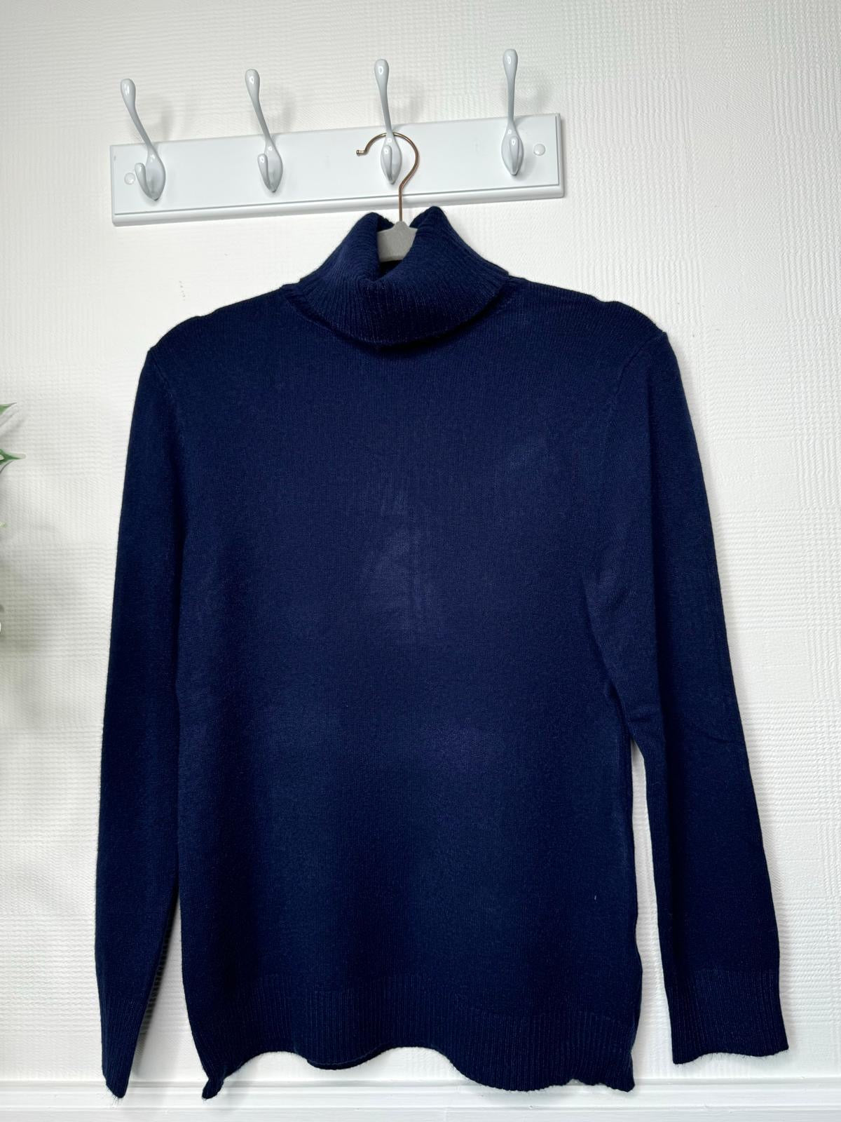 Tamarisk Core Collection Soft Fitted Roll Neck Jumper - 4 Colours