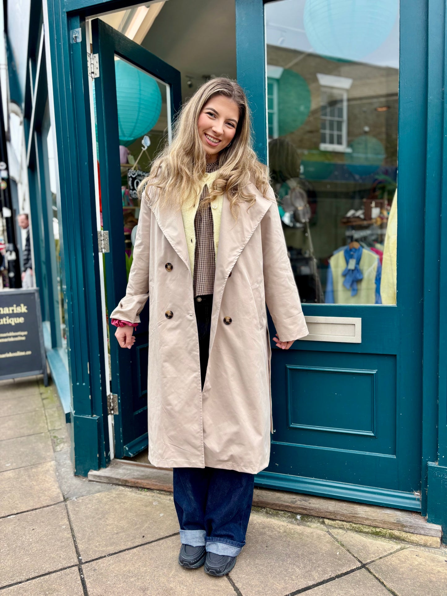 Isabella Classic Beige Trench Coat