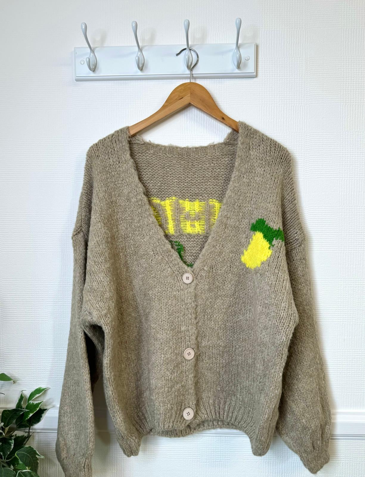 Limoncello Cardigan - Milky Taupe