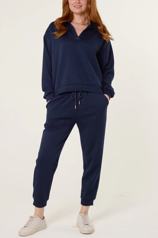 Alice Scuba Navy Co-Ord Set - One Size
