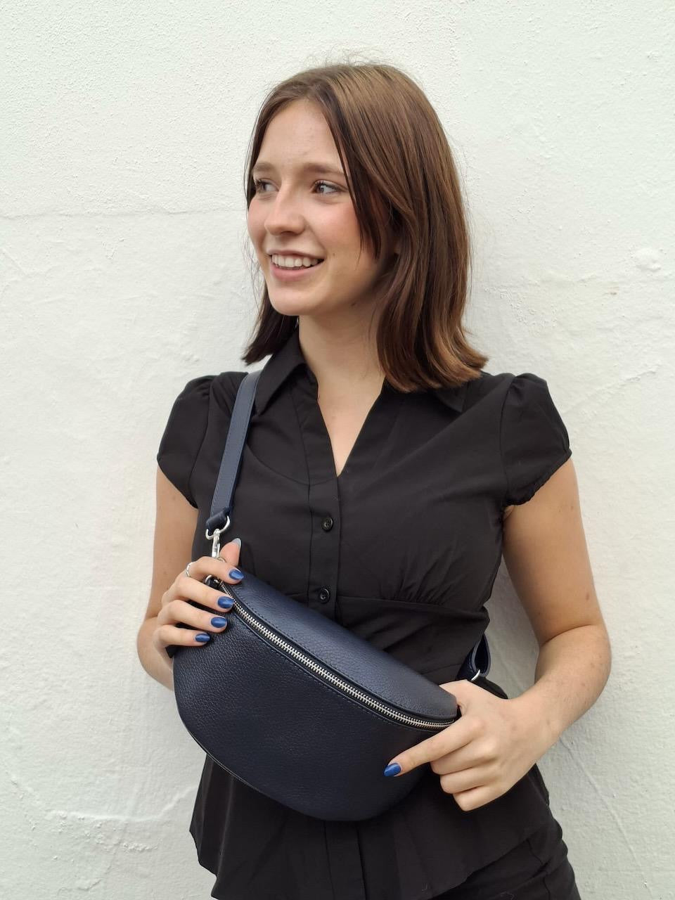 Pebble Leather Bum Bag - Regular Size