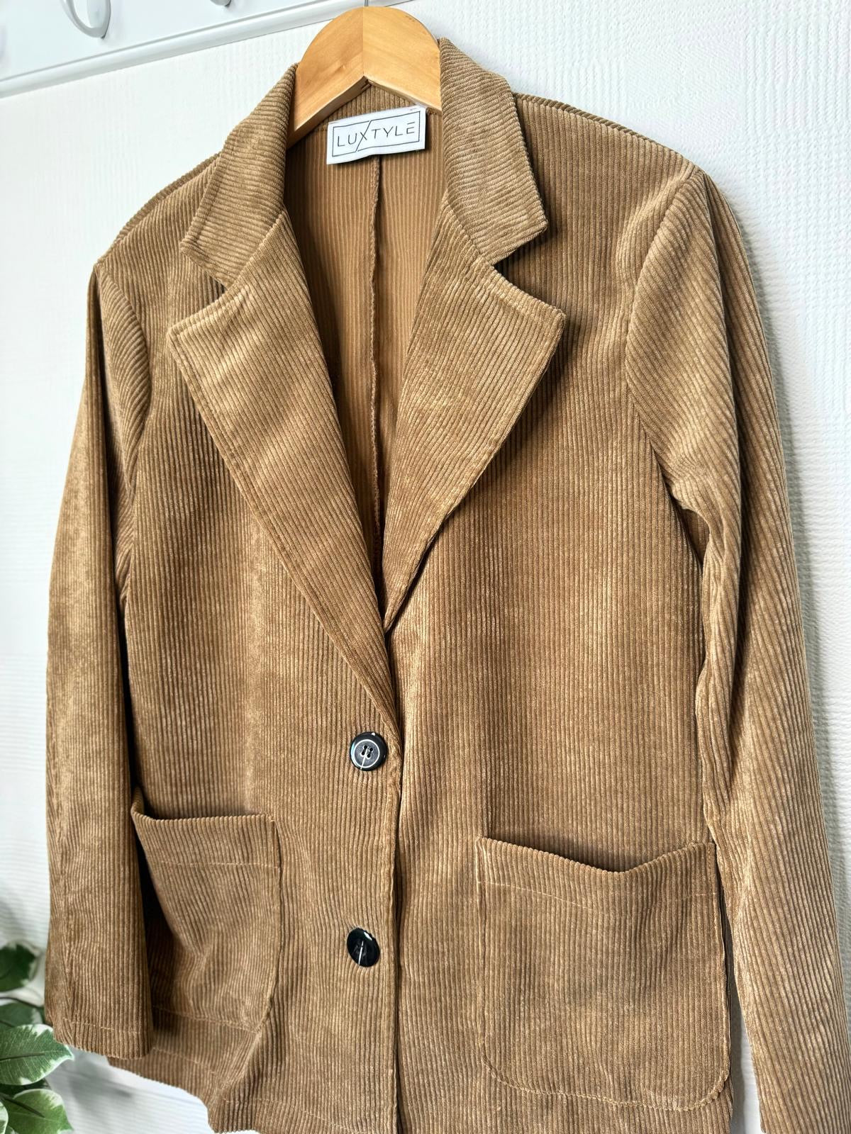 Victoria Classic Corduroy Jacket - Camel Or Black