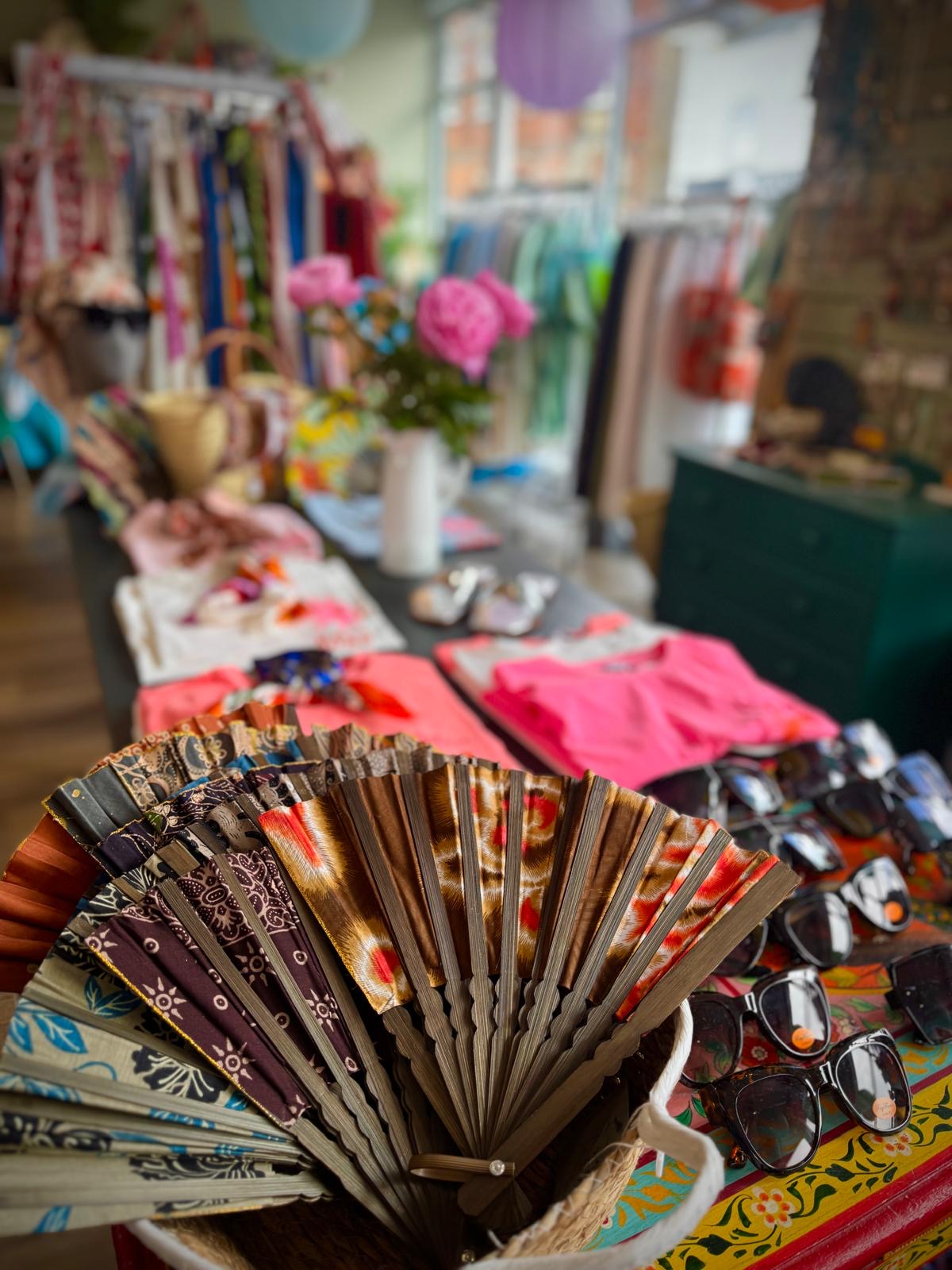 Bali Batik Bamboo Fans