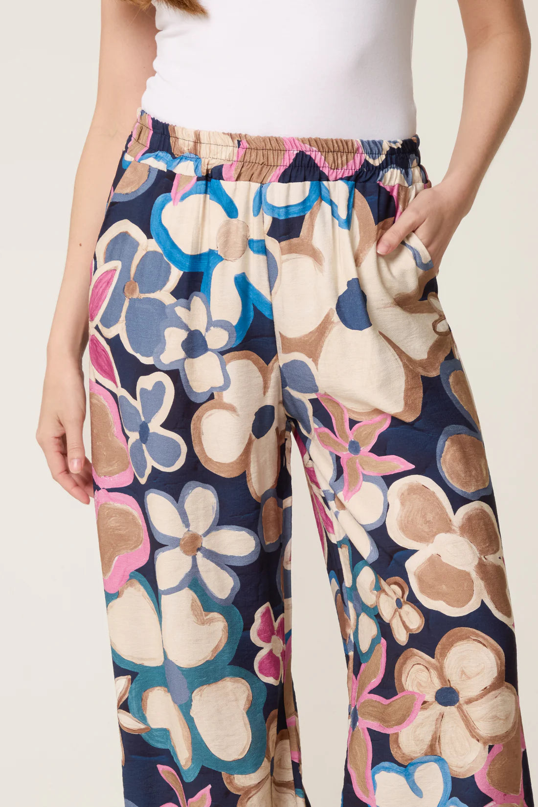 Victoria Bold Floral Wide Leg Trousers