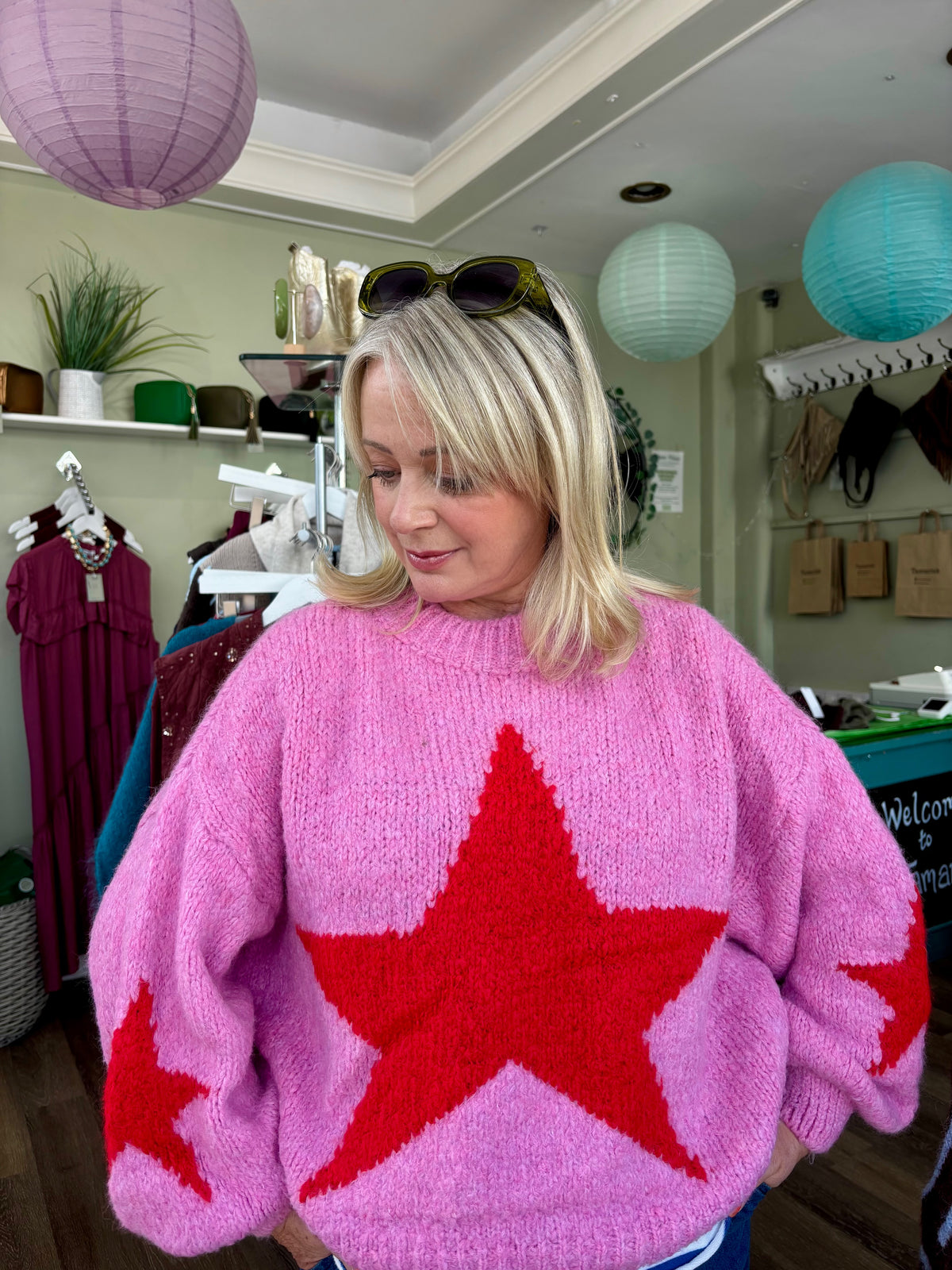 Clara Chunky Star Knit Jumper