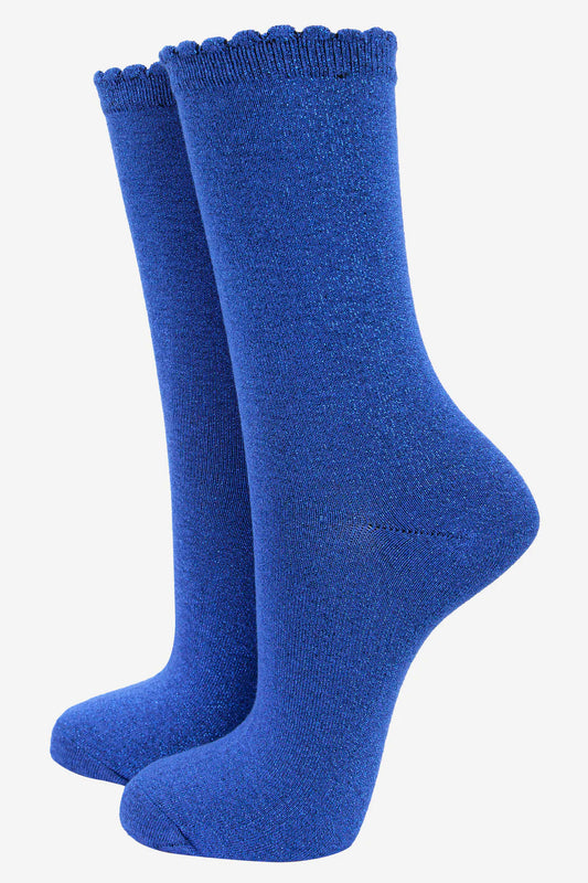 Lurex Glitter Disco Socks - 6 Colours