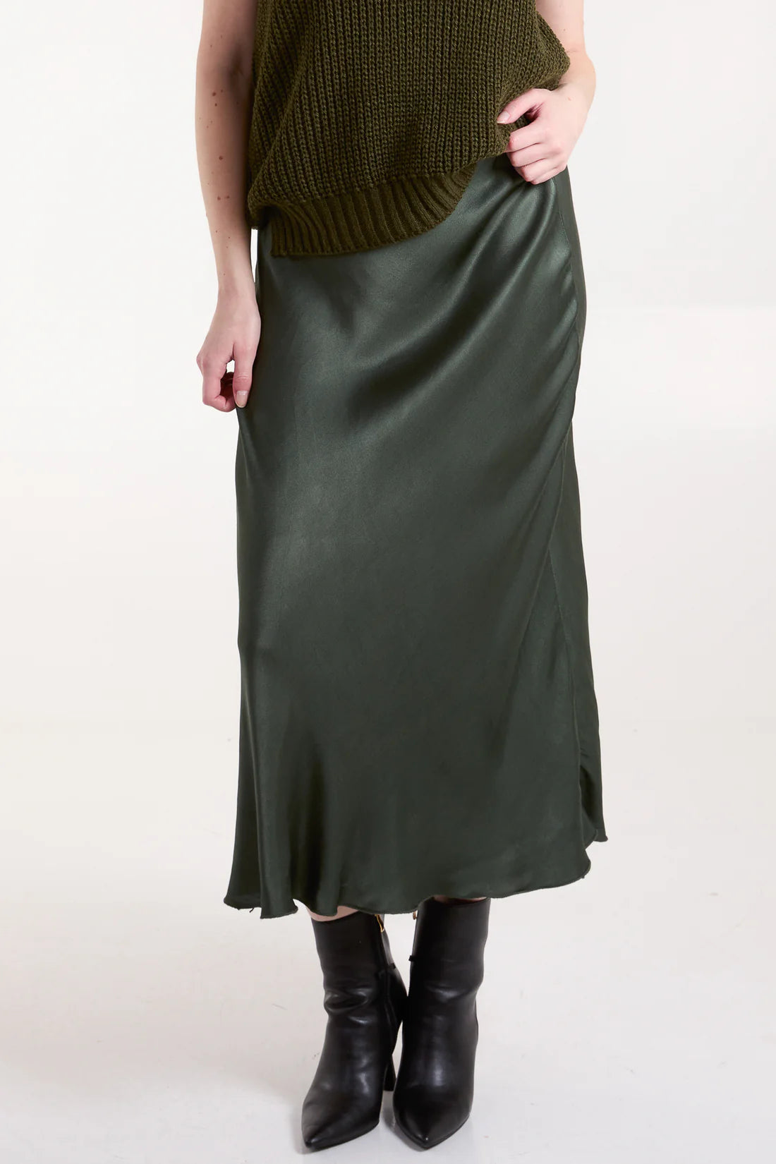 Fen Satin Slip Skirt - Assorted Colours