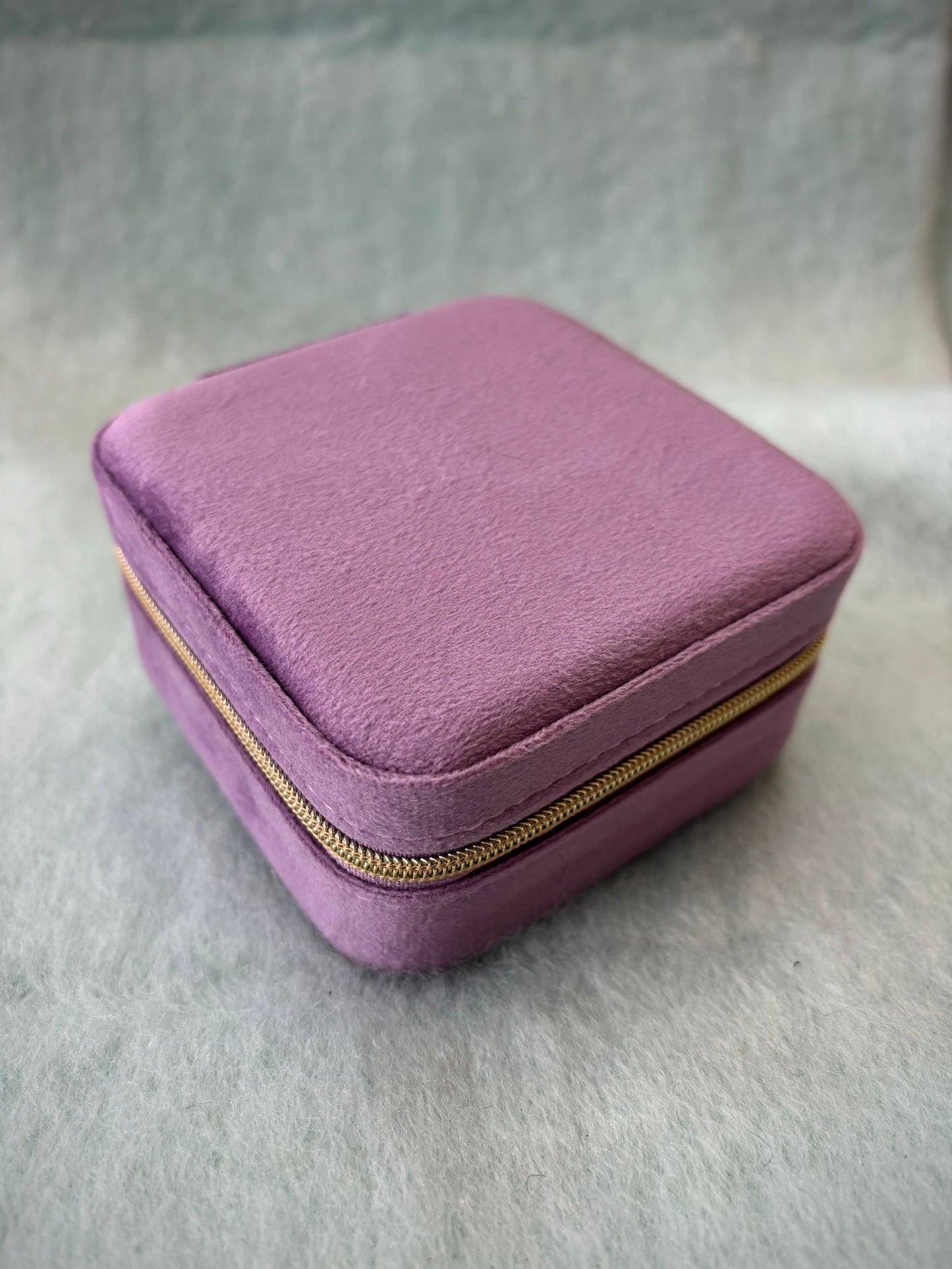 Plush Velvet Travel Jewellery Box - 4 Colours